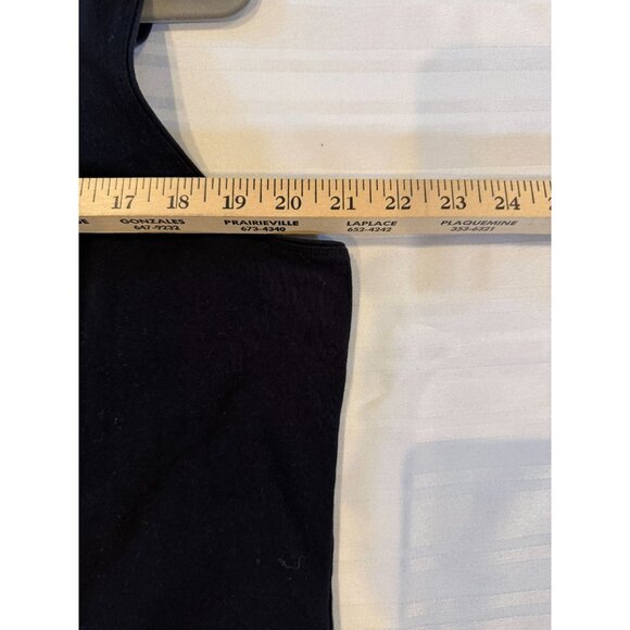 Ladies Sleeveless Top - EUC - Solid Black - Picture 3 of 8